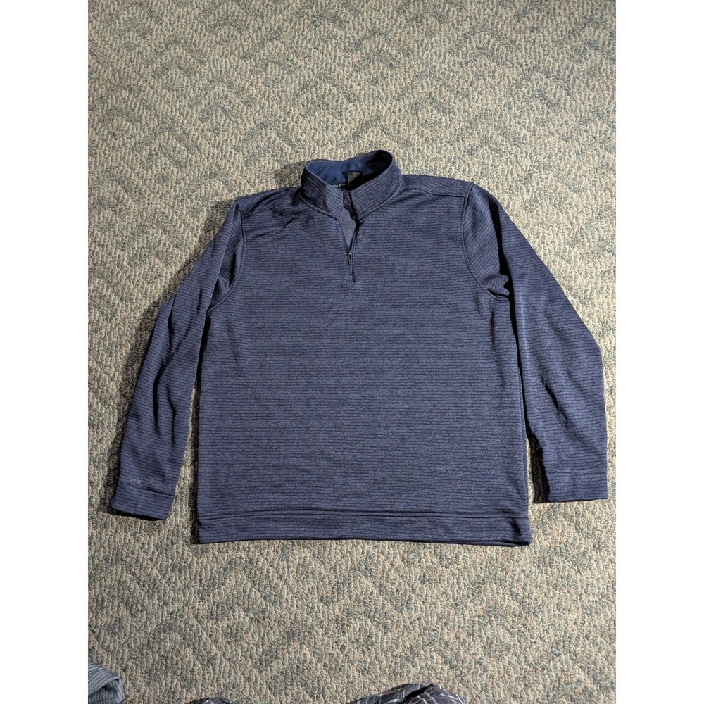 Under Armour Storm Golf Mens XXL Navy Blue 1/4 Zip Pullover Sweater 1373674